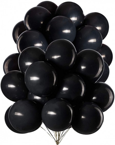 Balloons 12 Inch Black Balloons Latex Helium Party Balloon-Pack of 50 - 12 Inch-black - CN1935EEXA3 $11.91
