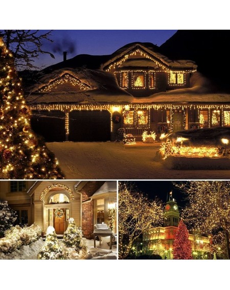 Outdoor String Lights 300 LEDs Christmas String Lights 108Ft Indoor/Outdoor Fairy String Lights 8 Flash Modes 29V Memory Func...