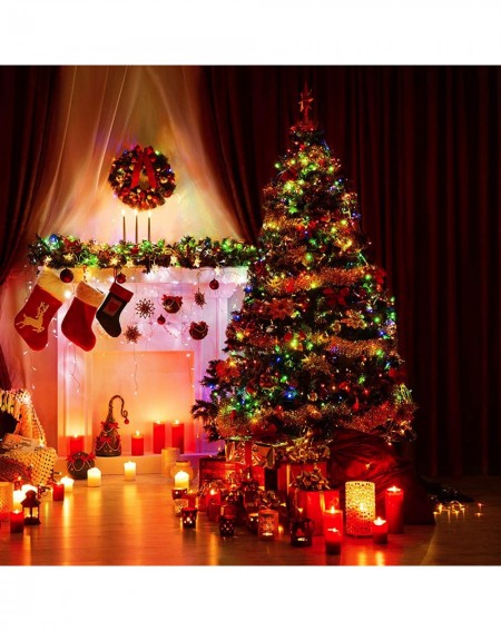 Indoor String Lights Christmas Lights 33ft 100 LED Battery String Lights with Timer& Memory Function & 8 Modes- USB or Batter...