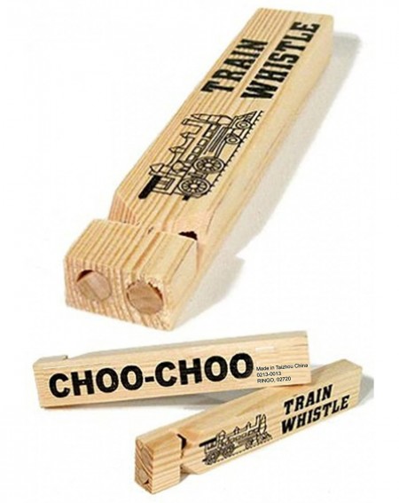 Noisemakers (LOT OF 6) Wooden 7" CHOO-CHOO Train Whistles. Party Favors- Prizes. - C711QW2JV75 $18.79