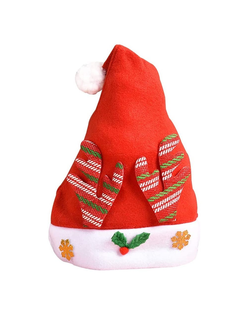 Hats Christmas Hat- Santa Hat- Xmas Holiday Hat for Adults Kids Pets- Unisex Velvet Comfort Christmas Hats for Christmas New ...