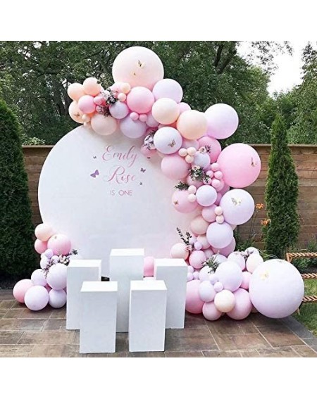Balloons Pastel Pink Balloon Garland Arch Kit-Orange Macaron Balloons Peach Pink Macaron Balloons 134Pcs for Birthday of The ...