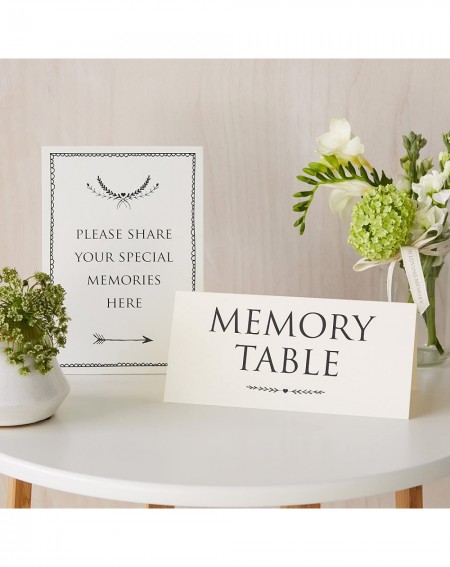 Guestbooks Large Luxury 12" x 8" Memory Book & 2 Sign Set for Funeral- Remembrance- Condolence- Celebration of Life - C618ELG...