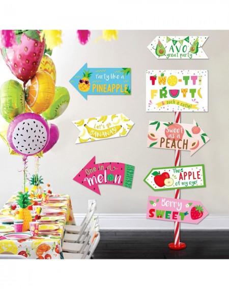 Party Favors Tutti Frutti Birthday Decorations Twotti Frutti Second Birthday Party Directional Signs Set of 8 Twotti Fruity P...