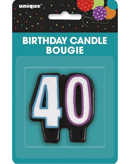 Cake Decorating Supplies Birthday Cheer 40th Birthday Candle - CK11UUYGDGN $7.60