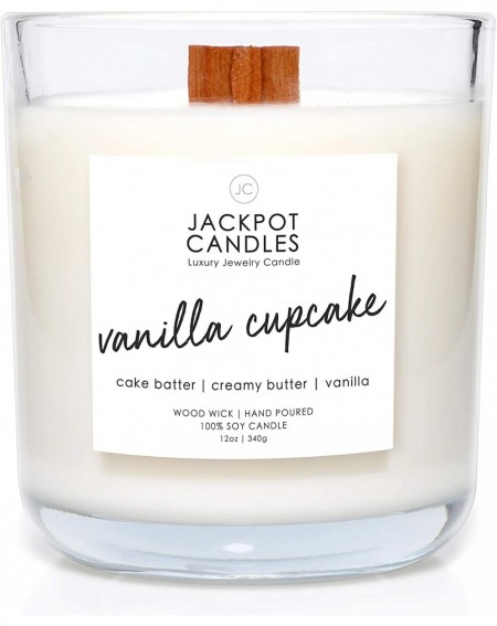 Cake Decorating Supplies Vanilla Cupcake Candle Natural Soy Candle with Jewelry Made in USA (Surprise Jewelry Valued at $15 t...