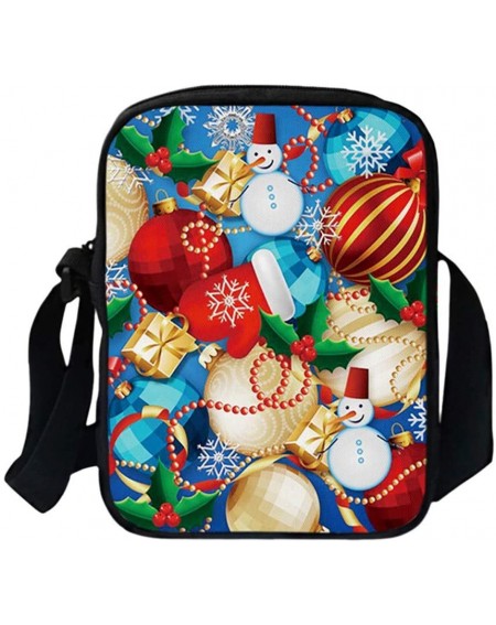 Swags Gift Christmas 3D Women's Fashion Large Capacity Single Shoulder Messenger Bags- Christmas Ornaments Advent Calendar Pi...