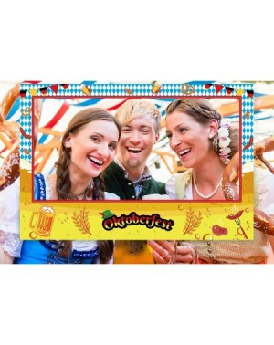 Photobooth Props Large Size Oktoberfest Photo Frame Decorations - German Beer Festival Booth Props Party Supplies（Assembly Ne...