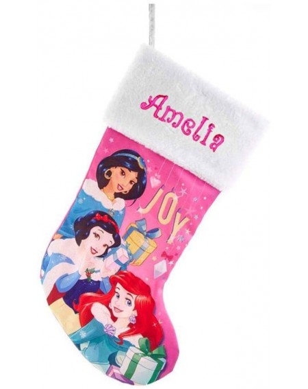 Stockings & Holders Personalized Licensed Character Christmas Stocking (Disney Princess) - Disney Princess - C4192CEAHSR $36.21