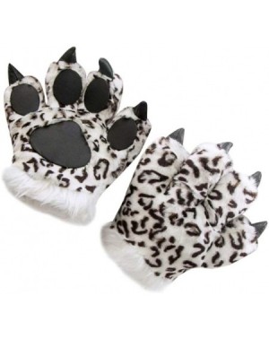 Favors 1pc Animal Claw Glove Paw Mitts Winter Furry Hand Paw Mitt Werewolf Costume Glove for Party Favors Adults Kids White L...