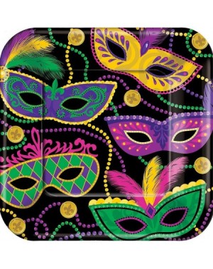 Party Packs Mardi Gras Masquerade Mask Party Supplies for 16 Guests- Includes Plates- Napkins- and Centerpieces - CC18NXKZMYZ...