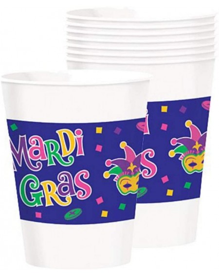 Party Packs Mardi Gras Masquerade Mask Party Supplies for 16 Guests- Includes Plates- Napkins- and Centerpieces - CC18NXKZMYZ...