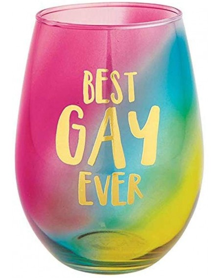 Favors Slant Collections Stemless Wine Glass- 20-Ounce- Best Gay Ever - CD196YONG2U $11.74