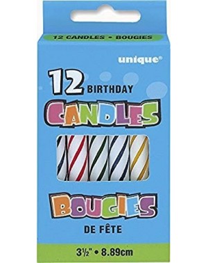 Cake Decorating Supplies Spiral Multicolor Birthday Candles- 12ct - C411CE9PBGP $6.46