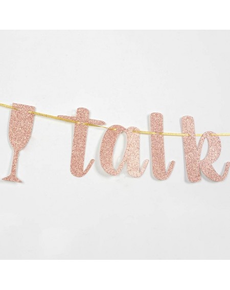 Banners Rose Gold Talk 40 To Me Banner- 40th Birthday Banner- 40th Birthday Party Decoratons - C619CKYRQT9 $7.33