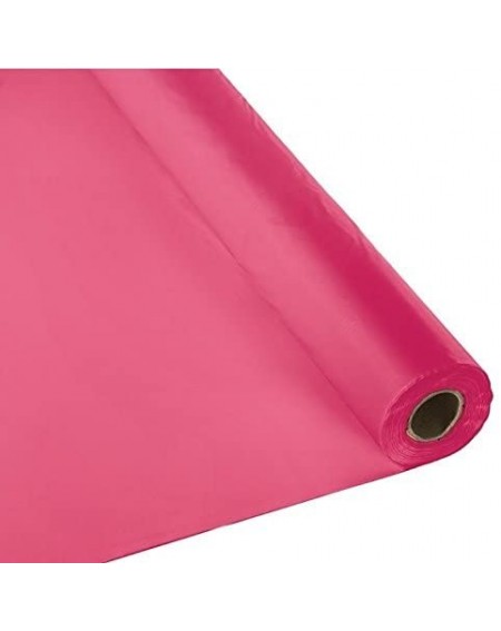 Tablecovers Plastic Party Banquet Table Cover Roll - 300 ft. x 40 in. - Disposable Tablecloth (Hot Pink) - Hot Pink - CN18RD2...