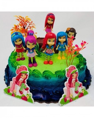 Cake & Cupcake Toppers Strawberry Shortcake and Friends Birthday Cake Topper - C918WRYEK0L $25.80