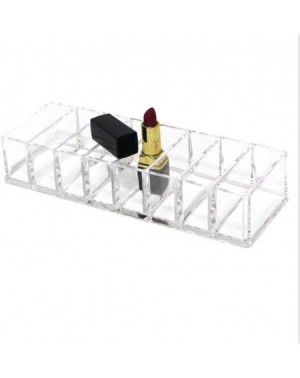 Outdoor Lighting Hooks Clear Acrylic Lipstick Holder- with 8 Slots Lipstick Organizer Display Stand Cosmetic Makeup Storage O...