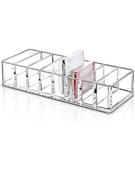 Outdoor Lighting Hooks Clear Acrylic Lipstick Holder- with 8 Slots Lipstick Organizer Display Stand Cosmetic Makeup Storage O...
