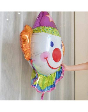 Balloons 6 Pack Clown Balloon- Smiling Clown Foil Party Balloons Fits for Circus Carnival Circus Carnival Party Decor - CF18W...