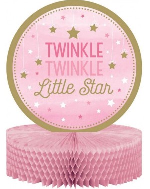 Party Packs Twinkle Twinkle Little Star Girl Themed Party Supplies Decorations - Bundle Includes Customizable Banner- Dangler...