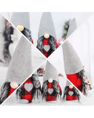 Ornaments Christmas Gnome Doll Ornament Plaid Swedish Tomte Christmas Elf Figurines Christmas Party Decoration Supplies Style...