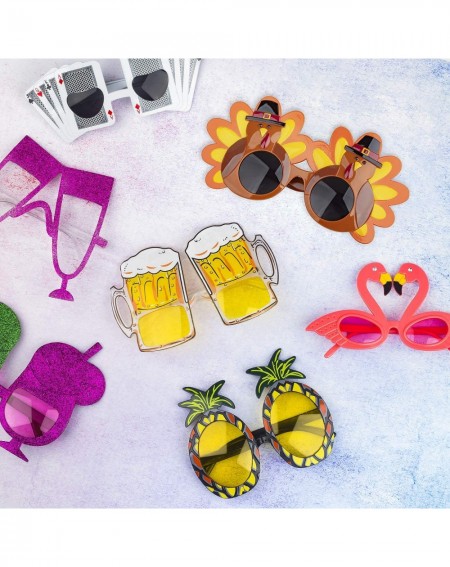 Photobooth Props 15pack Funny Glasses Beach Party Cool Shaped Costume Sunglasses for Summer Favors Jumbo Hawaiian Tropical Lu...
