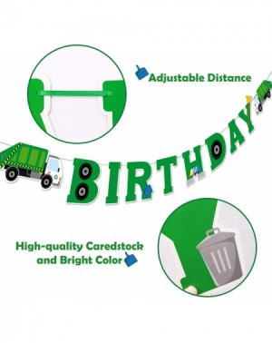 Banners Garbage Truck Birthday Banner Trash Truck Party Supplies Waste Management Recycling Decorations Set of 3 - CT192O64YT...