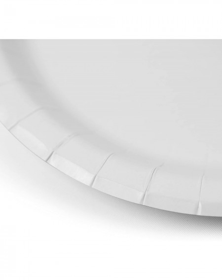 Tableware 48 Count Coated Paper Dessert Plates- White - White - CW12MYVANWX $17.38