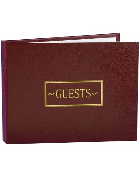 Wedding Accessories Guest Book- Burgundy- 7.5-Inches x 5.75-Inches - Burgundy - CC111QIMFO1
