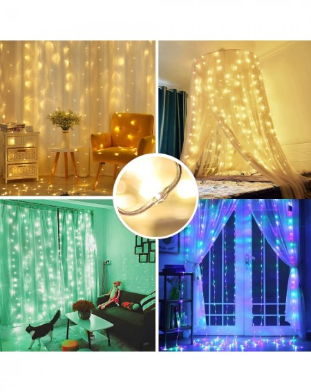 Indoor String Lights String Light Waterproof- 8 Modes for Outdoor Garden- Christmas Tree- Party (USB+RGB) - Usb+rgb - CO1908R...