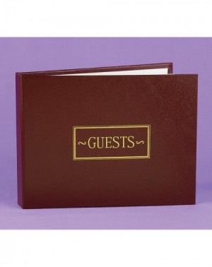 Guestbooks Wedding Accessories Guest Book- Burgundy- 7.5-Inches x 5.75-Inches - Burgundy - CC111QIMFO1 $30.63