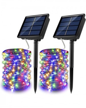 Outdoor String Lights Solar Powered String Lights- 50/100/200/300 LED Copper Wire Lights- Starry String Lights for Indoor Out...