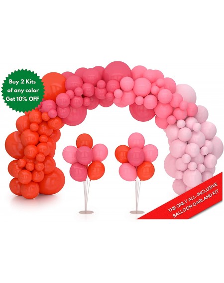 Balloons Pink Balloon Garland Kit & Balloon Arch Kit 16Ft with 2 Extra Balloon Stands & Pump - Easy-Assemble Video eBook Inst...