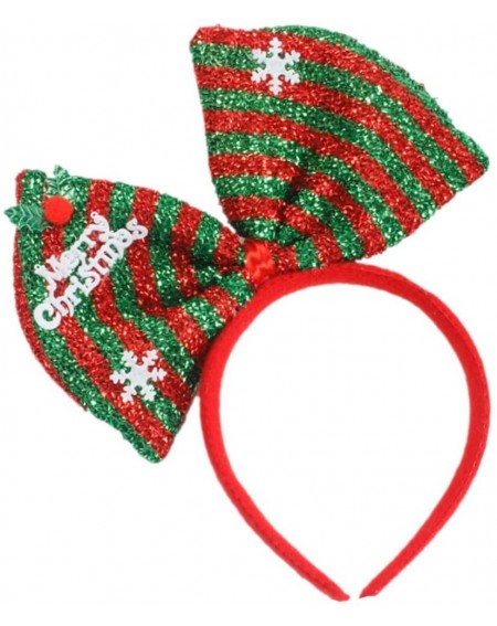 Party Favors Hair Hoop Xmas Hair Accessory Headwear Colorful Bow Headband Christmas Holiday Party Supplies Gifts (Green) - Gr...