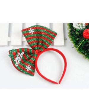 Party Favors Hair Hoop Xmas Hair Accessory Headwear Colorful Bow Headband Christmas Holiday Party Supplies Gifts (Green) - Gr...