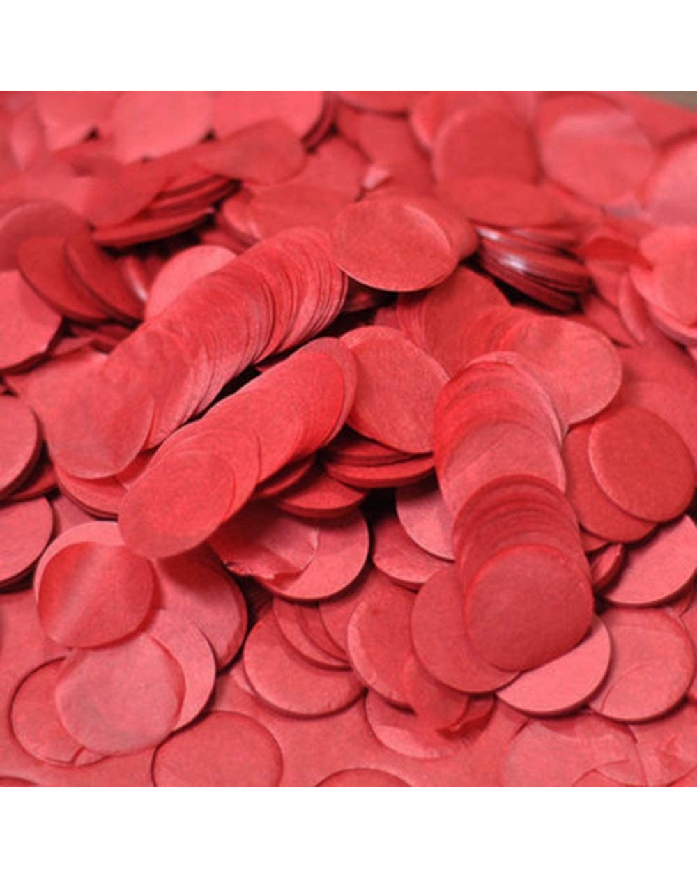 Confetti Red Tissue Confetti 1inch Circle Confetti 5000pcs for Filled Balloon or Table Party Decoration - Red - C318UUX2GYG $...