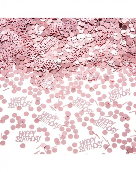 Confetti Happy Birthday Metallic Foil Confetti Rose Gold Birthday Confetti Sequins- Decorative Table- Light Up Your Birthday ...