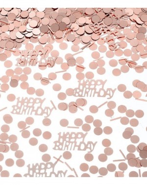 Confetti Happy Birthday Metallic Foil Confetti Rose Gold Birthday Confetti Sequins- Decorative Table- Light Up Your Birthday ...