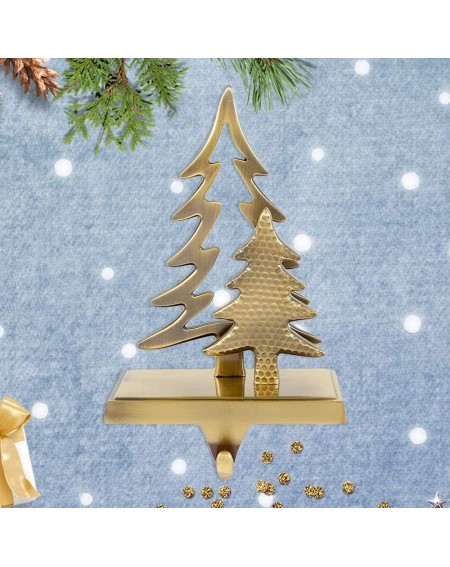 Stockings & Holders Christmas Stocking Holder Christmas Stocking Hangers for Fireplace Mantle Free Standing Christmas Decorat...
