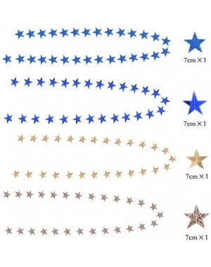 Banners & Garlands Star Paper Garland Kit- Metallic Shiny Star and Twinkle Glittery Star Banner Combo- Hanging Star Decoratio...