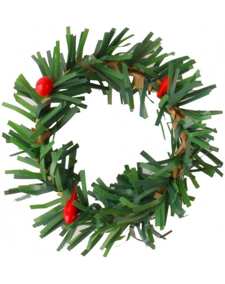 Wreaths Mini Artificial Christmas Wreaths Ornaments- 10 pcs - CZ192AX0T4M $8.97