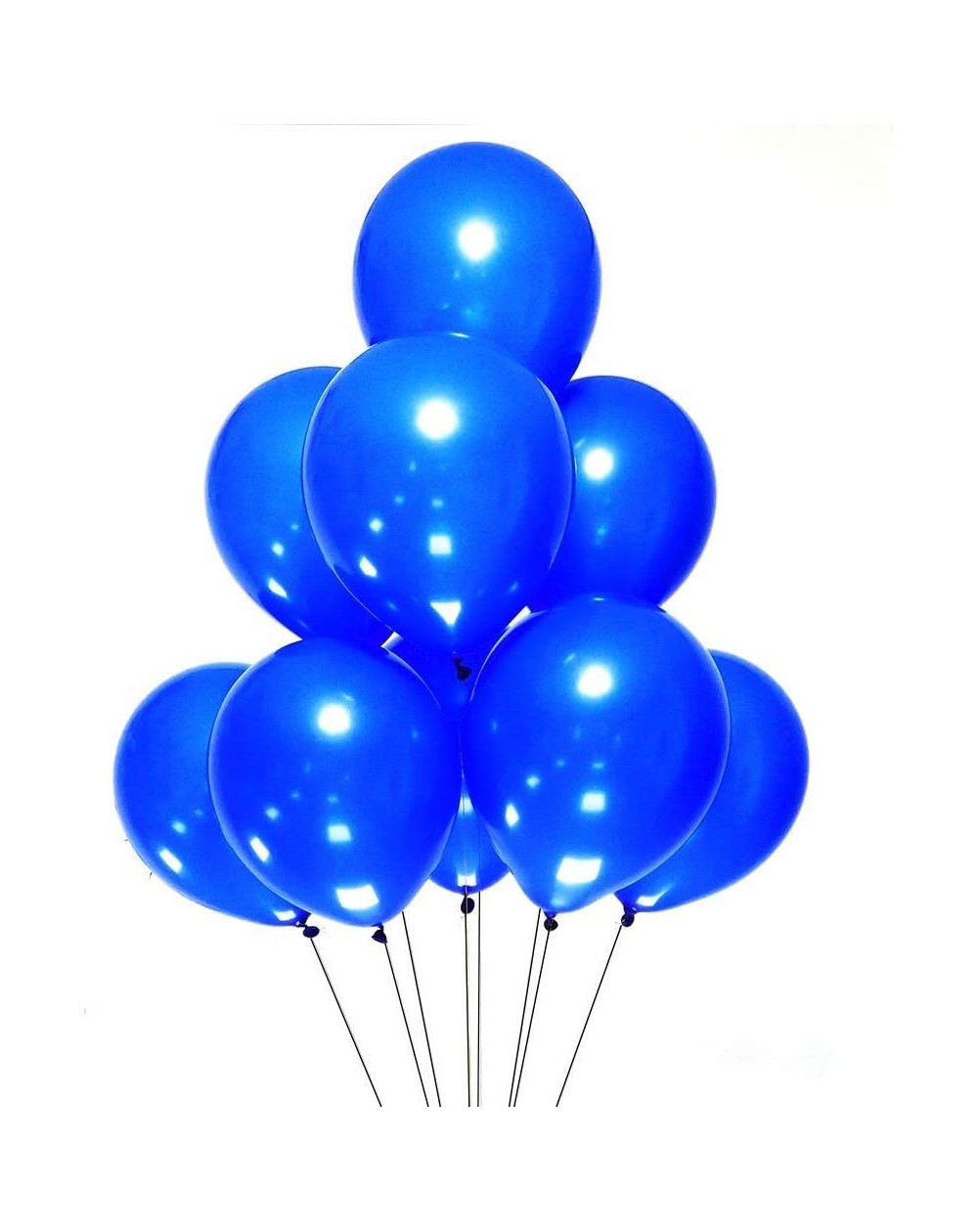 Balloons 100 Pack Royal Blue Balloons 12 Inch(Thicken 3.2g/pcs) Pearl Round Helium Pearlized Balloons for Wedding Birthday Ch...
