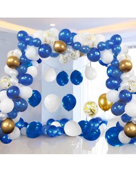 Balloons 100 Pack Royal Blue Balloons 12 Inch(Thicken 3.2g/pcs) Pearl Round Helium Pearlized Balloons for Wedding Birthday Ch...