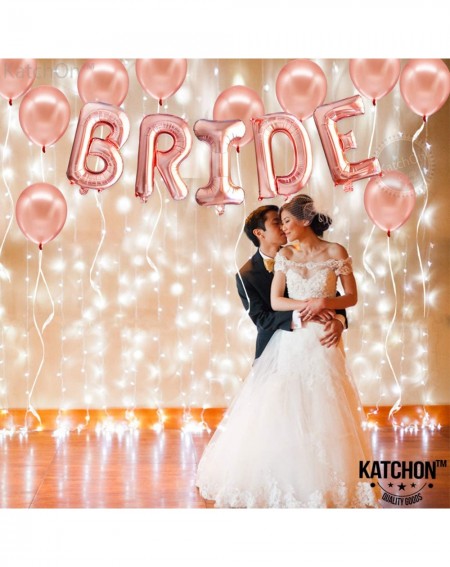 Balloons Bride Balloons Rose Gold Decorations - 16 Inches - Bridal Shower Decorations Backdrop - Bride Banner for Bridal Show...