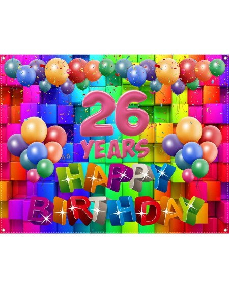 Banners Happy 26th Birthday Decorations for Women-26th Birthday Gifts for Women-26th Birthday Banner-26th Birthday Yard Sign-...
