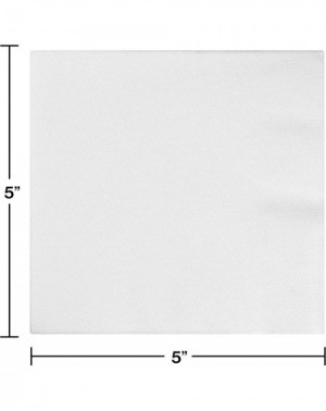 Tableware 613272 24 Count Form & Function Better Than Linen Beverage Napkins- Any- White - C811BHAYYKP $11.66