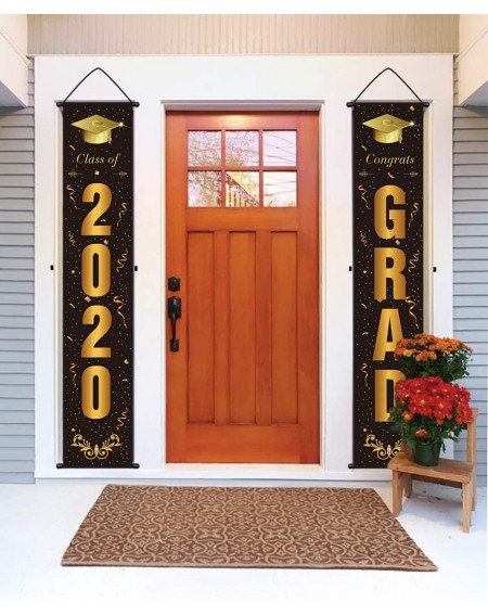 Banners Graduation Banner Sign Party Supplies - Congrats Grad Class of 2020 Outdoor Indoor Party Decorations - CZ1979KENE9 $1...