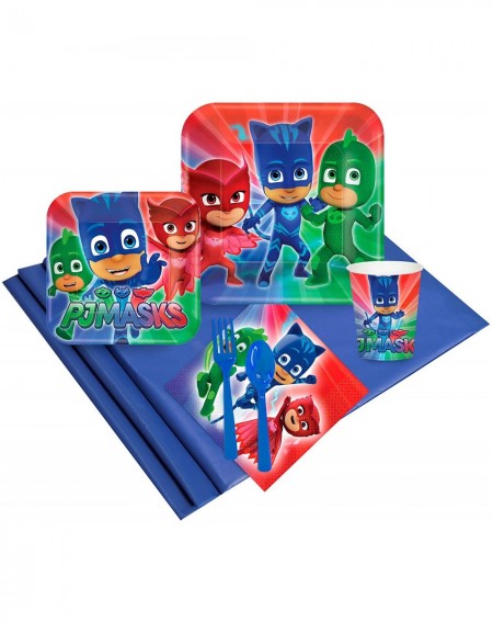 Party Packs PJ Masks Party Tableware Pack for 16 Guests- Multi-colored- One Size - CW17XXRWO6D $24.01