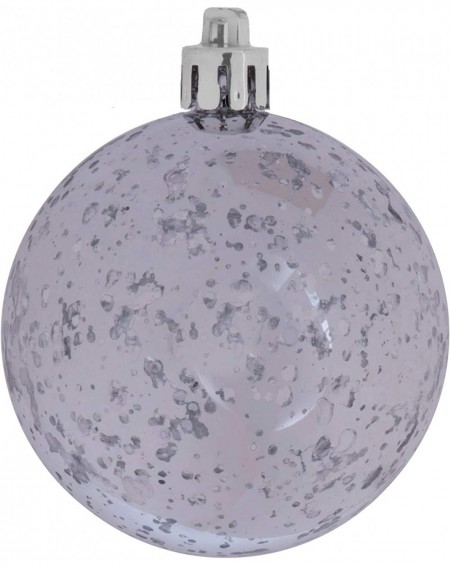Ornaments Ball with Mercury Finish in 6 to a Bag- 100mm- Shiny Silver - Silver - CO12EOYNSSP $53.35